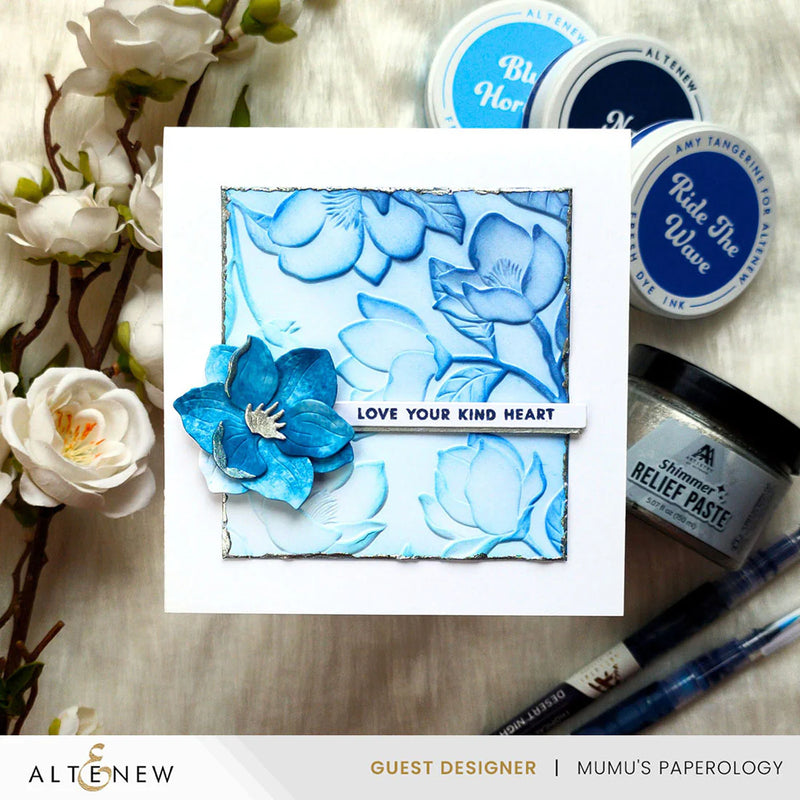 Altenew Magnolia Dreams Botanical 3D Embossing Folder