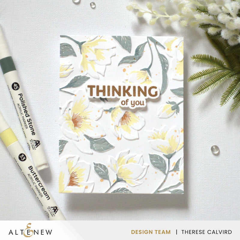 Altenew Magnolia Dreams Botanical 3D Embossing Folder