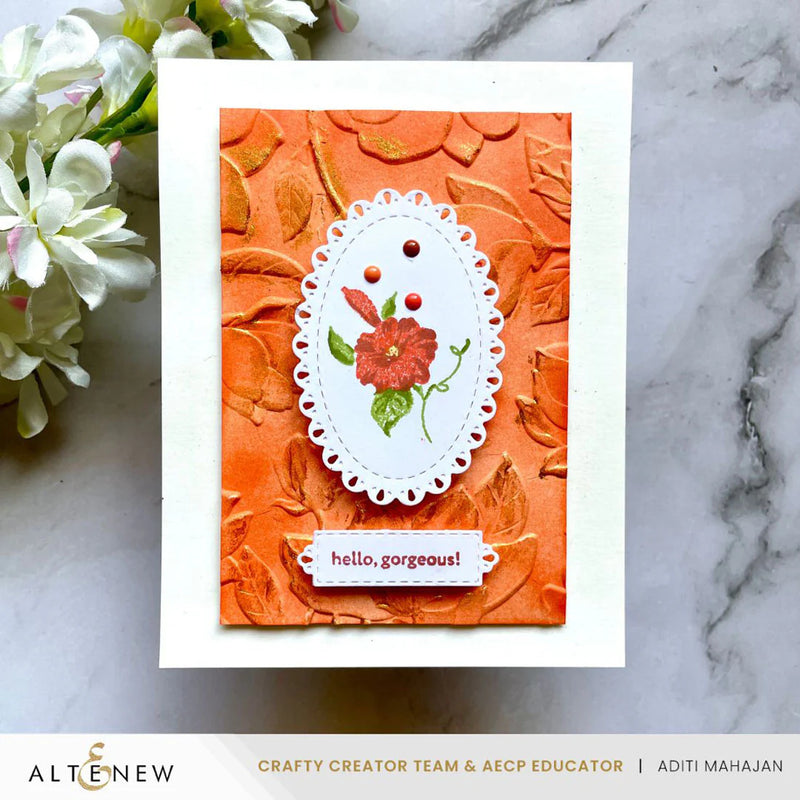 Altenew Magnolia Dreams Botanical 3D Embossing Folder