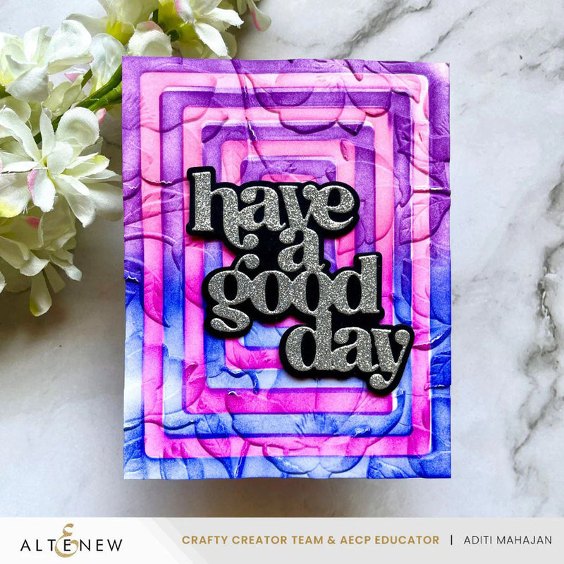 Altenew Magnolia Dreams Botanical 3D Embossing Folder
