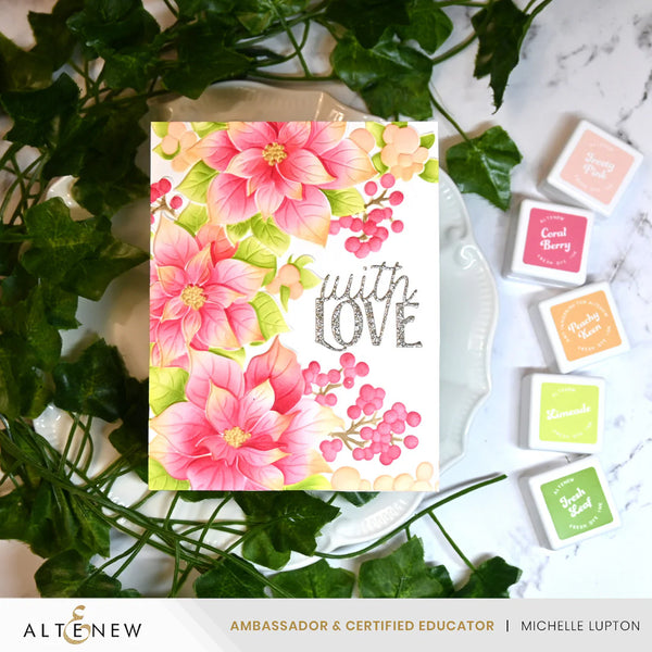 Altenew Winterberry Poinsettias Stencil Set
