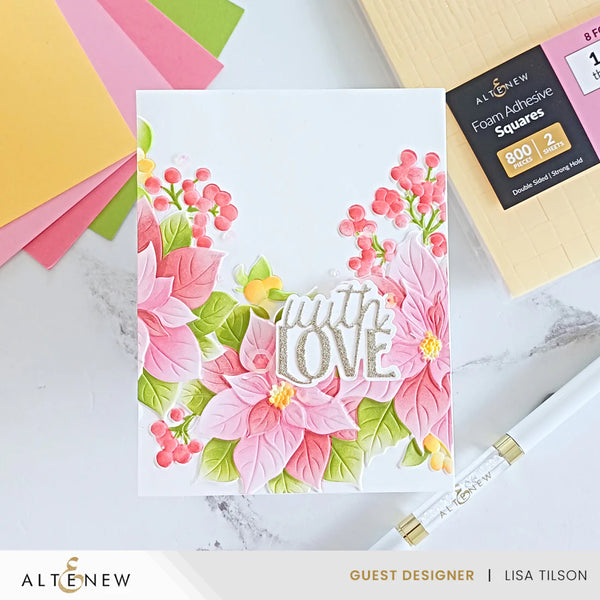 Altenew Winterberry Poinsettias Stencil Set