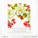 Altenew Winterberry Poinsettias Botanical 3D Embossing Folder
