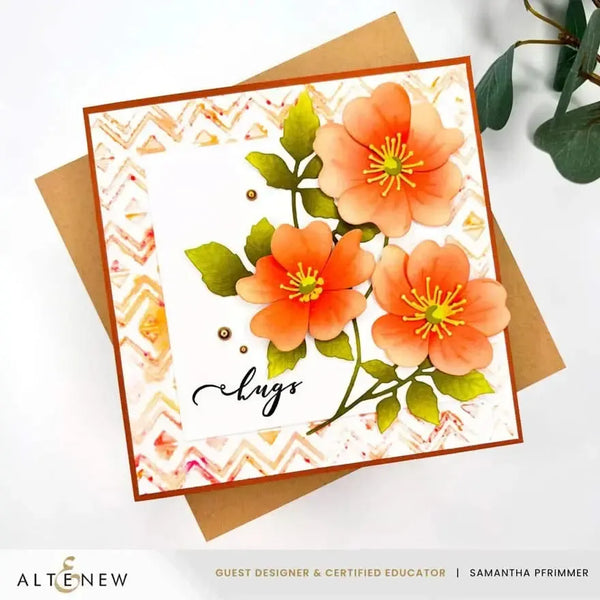 Altenew Heritage Chevron Weaves Stencil