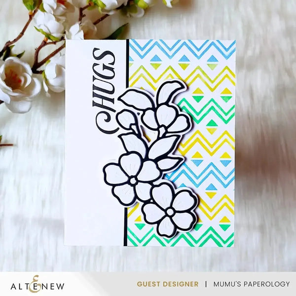 Altenew Heritage Chevron Weaves Stencil