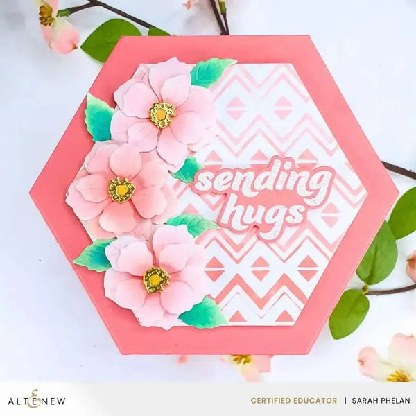 Altenew Heritage Chevron Weaves Stencil