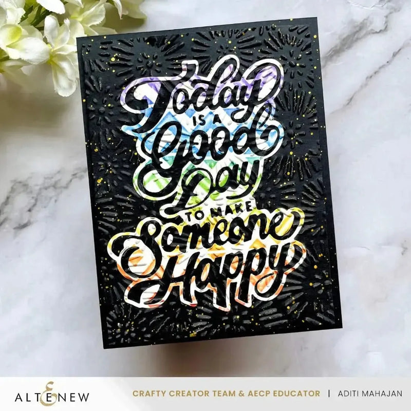 Altenew Heritage Chevron Weaves Stencil