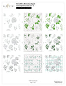 Altenew Stencil Art: Botanical Argyle Layering Stencil Set 6 in 1