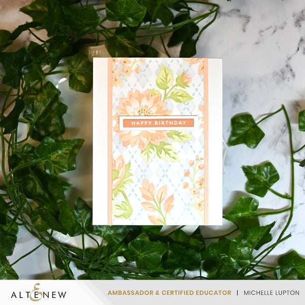 Altenew Stencil Art: Botanical Argyle Layering Stencil Set 6 in 1