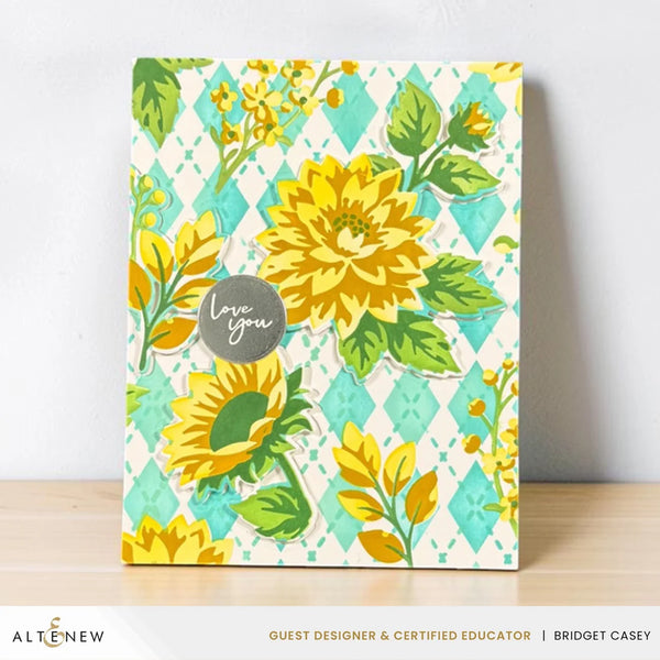 Altenew Stencil Art: Botanical Argyle Layering Stencil Set 6 in 1