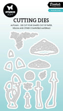 Studio Light Mushrooms Essentials Cutting Dies seven piece metal die set