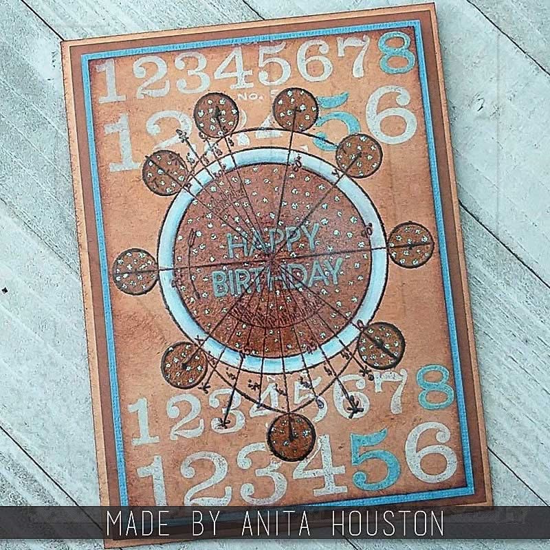Tim Holtz Cling Stamps 7"X8.5" Deconstructed