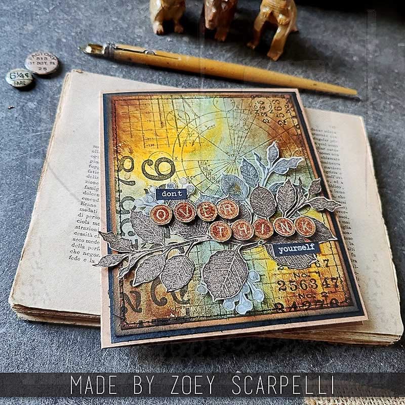 Tim Holtz Cling Stamps 7"X8.5" Deconstructed