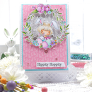 Stamping Bella Cling Stamps Tiny Townie April & Bunny Love Easter*