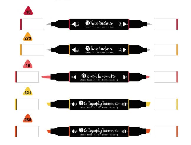 Poppy Crafts Twin Markers Set