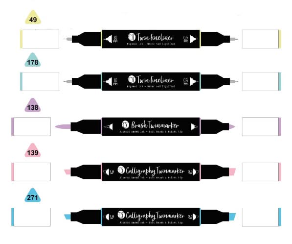 Poppy Crafts Twin Markers Set