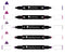 Poppy Crafts Twin Markers Set