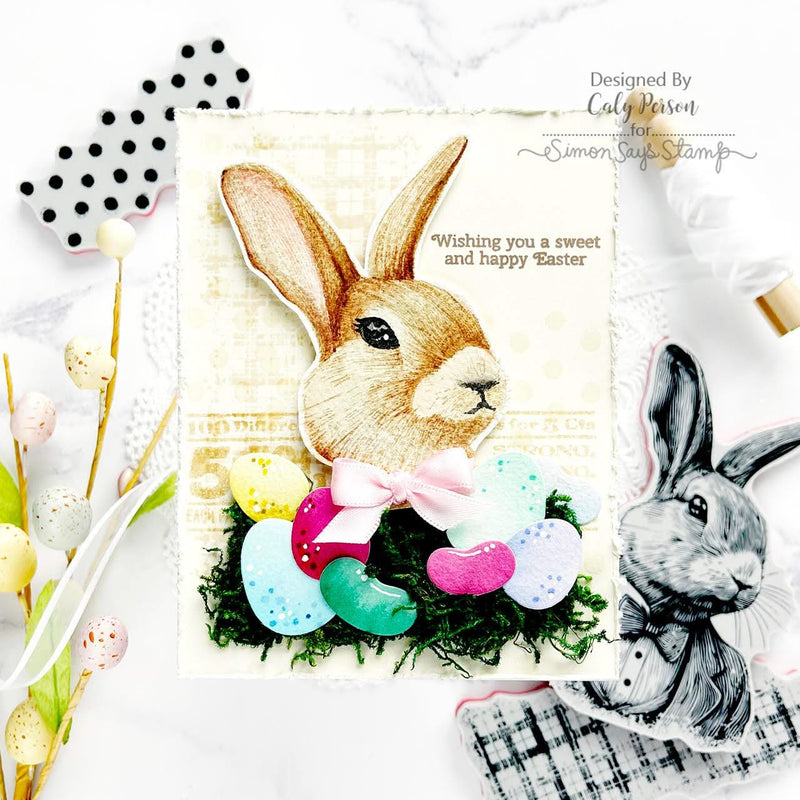 Tim Holtz Cling Stamps 7"x 8.5" - Mr. Rabbit