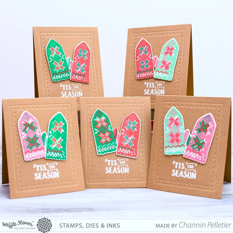 Waffle Flower Crafts Clear Stamp 4"x 6" - Warm Hands*