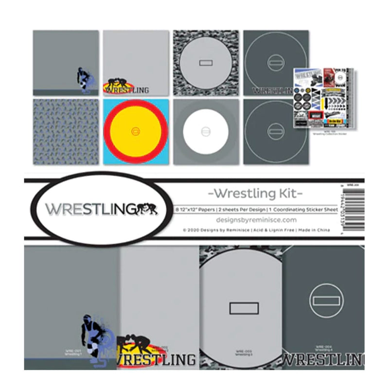 Reminisce Collection Kit 12"X12" Wrestling*