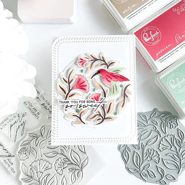 Pinkfresh Studio Clear Stamp Set 4"X6" Pure Joy*