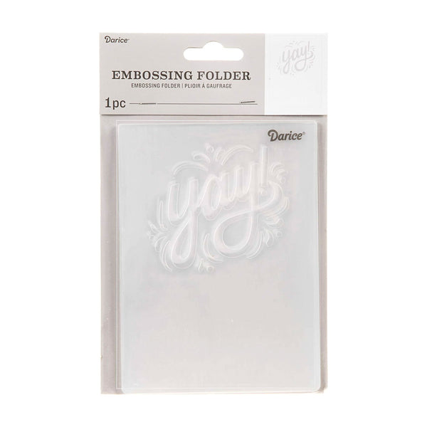 Darice - Embossing Folder 4.25"x 5.75" - Yay!*