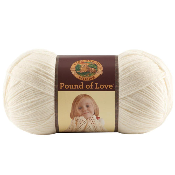 Lion Brand Pound Of Love Baby Yarn - Antique White