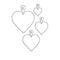 Penny Black Creative Dies - Heart Charms 2.38inch X2inch