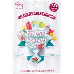 Second Nature Pop-Up 3D Greeting Card Get Well Soon