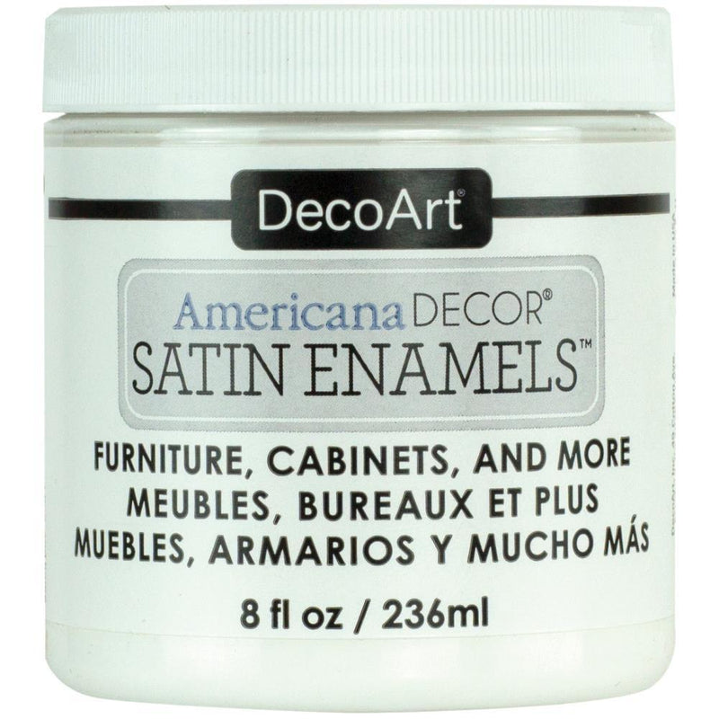 Americana Decor Satin Enamels 8oz - Pure White