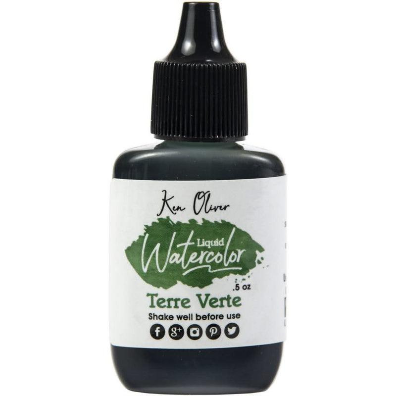 Ken Oliver Liquid Watercolour .5fl oz - Terre Verte