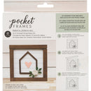 American Crafts Pocket Frames Insert Kit 6X5.5 6 per pack - House Heart with Insert