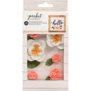 American Crafts - Pocket Frames Felt Flowers 12 per pack - Style No.1