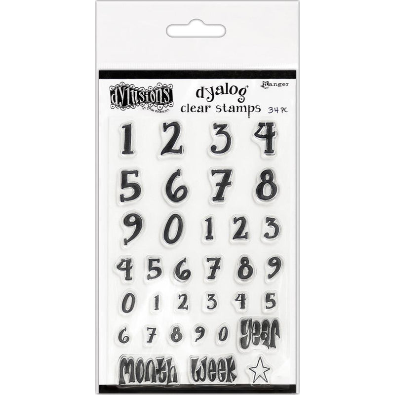 Dyan Reaveleys Dylusions Clear Stamps 4 inch X8 inch Numerology