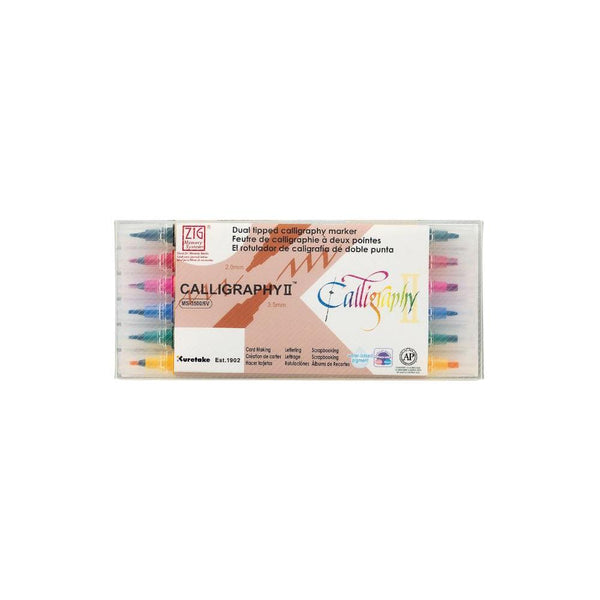 ZIG Memory System Calligraphy Dual-Tip Markers 6 pack