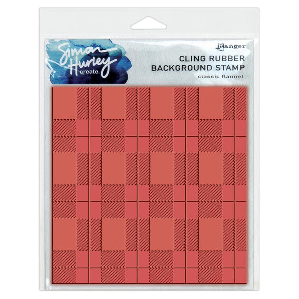 Simon Hurley Create - Cling Stamps 6 inch X6 inch - Classic Flannel