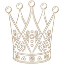 Jane Davenport Glimmer Hot Foil Plate & Template Set Crowned Royalty*