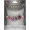 Jewellery Basics Metal Charms - Purple Glass & Metal Bead Cluster 12 pack