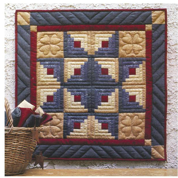 Rachels Of Greenfield - Wall Quilt Kit 22 inch X22 inch - Log Cabin*