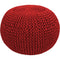 Hoooked Knit & Crochet Pouf Kit with Zpagetti Yarn - Burgundy Passion