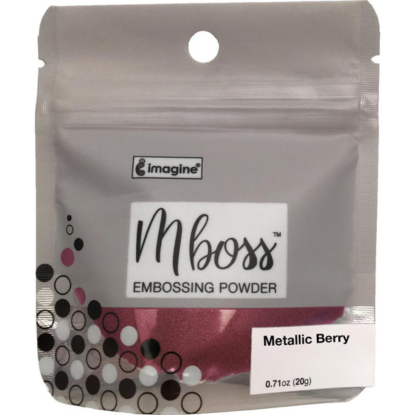 Imagine Mboss Embossing Powder - Metallic Berry - 0.55oz, 15.6g*