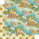 Graphic 45 - Dreamland Double-Sided Cardstock 12 inch X12 inch - Enchanted Garden