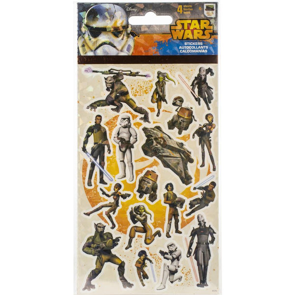 SandyLion - Disney Standard Stickers - Star Wars Rebels, 4 Sheets