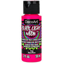 Americana Black Light Neon Acrylic Paint 2oz - Pink*