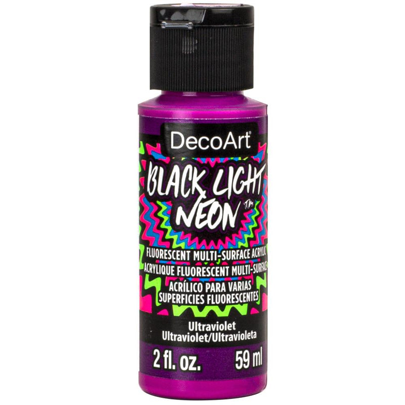 Americana Black Light Neon Acrylic Paint 2oz - Ultraviolet