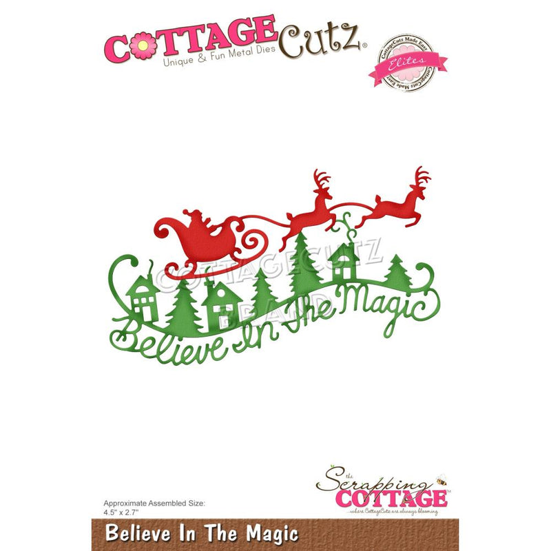 CottageCutz Dies - Believe In The Magic, 4.5 inch X2.7 inch