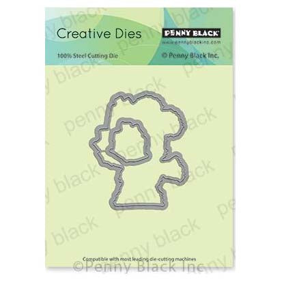 Penny Black Creative Dies - Hopping By Cut Out 2.5 inchX3 inch