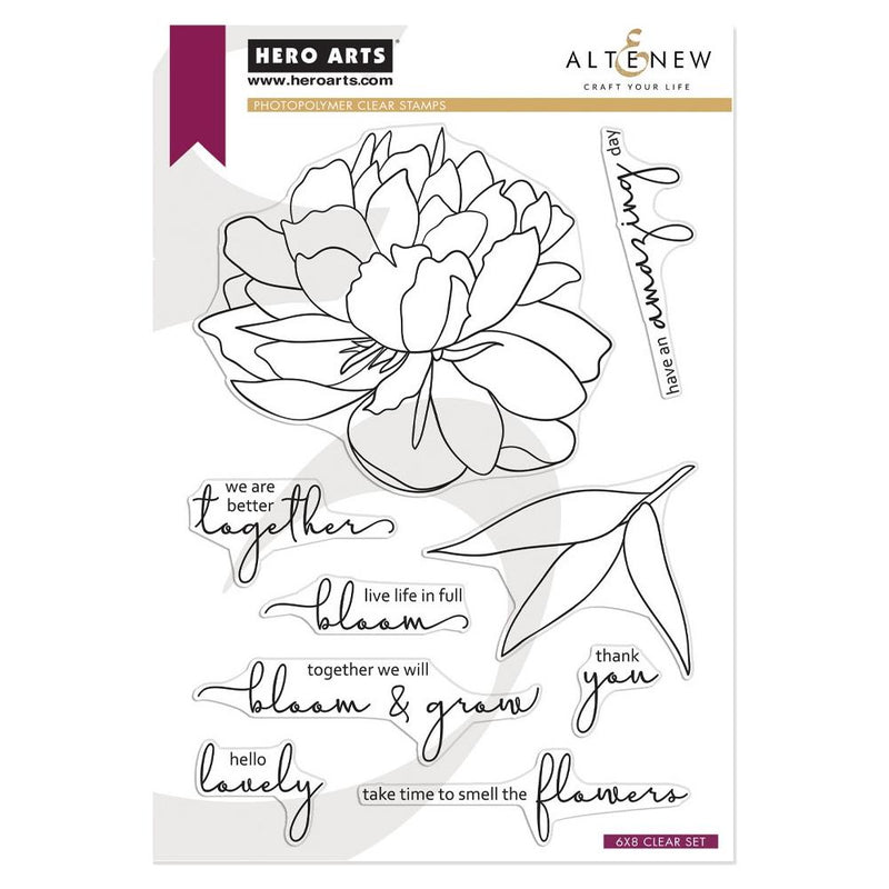 Hero Arts + Altenew 6in x 8in Stamp Set - Bloom & Grow*