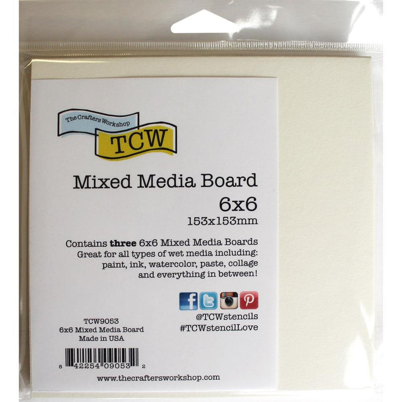 Crafters Workshop Mixed Media Board 6in x 6in*