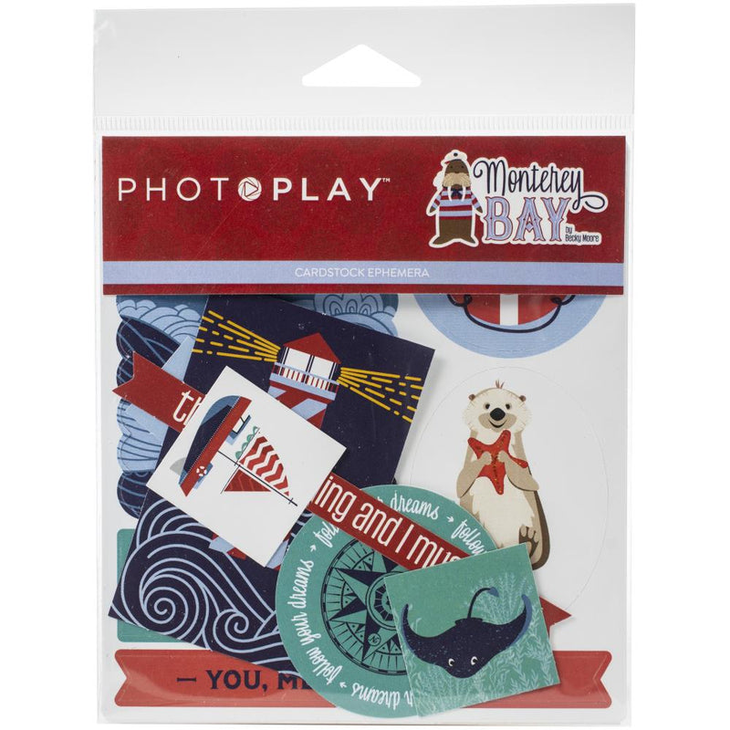 Photoplay Paper Monterey Bay Ephemera Cardstock Die-Cuts*